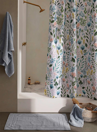 Flowering field shower curtain